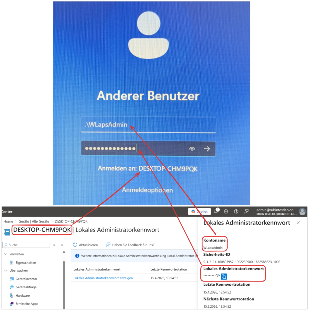 LAPS Lösung für lokale Administrator-Passwörter